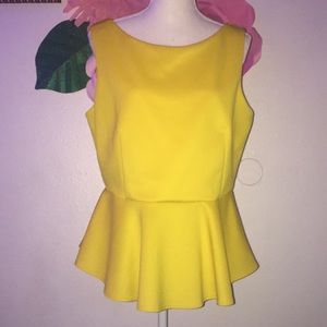 Bright yellow blouse